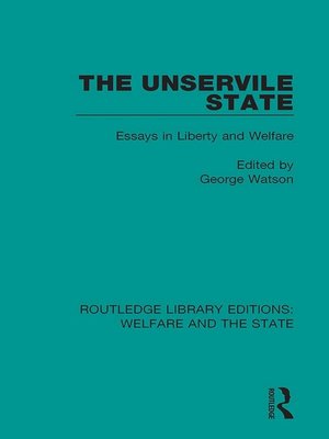 cover image of The Unservile State